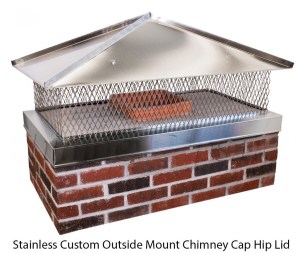 Custom Stainless Steel Chimney Cap Hip Lid