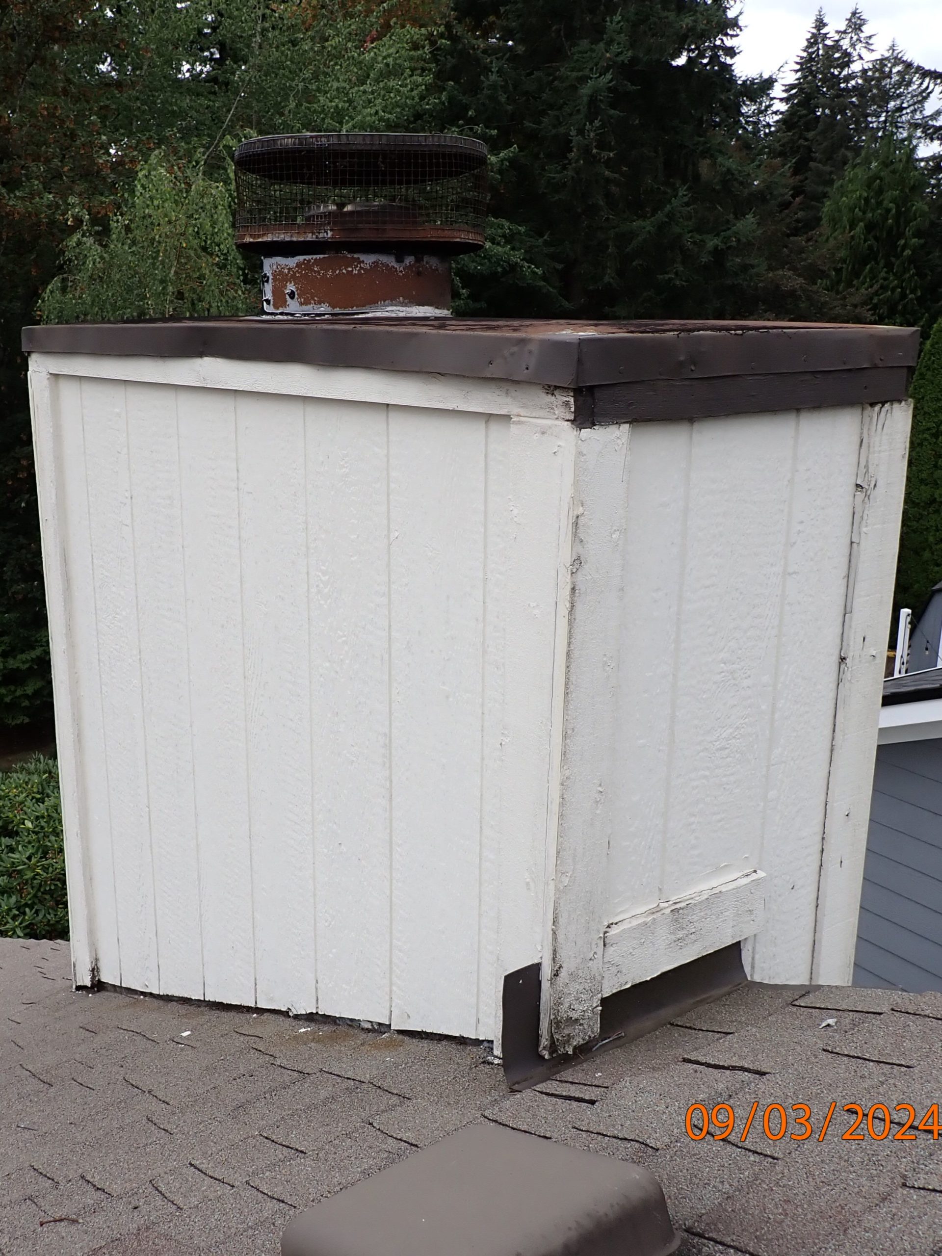 Before Chimney Chase Repair