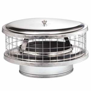 Round Solid-Pack WeatherShield Chimney Cap Solid-Pack Chimney Cap With Spark Arrestor