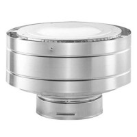Stainless Steel DirectVent Pro Low Profile Termination Cap Co-Axial Low Profile Termination Gas Cap (One Pipe)